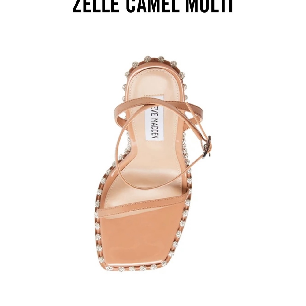 Nude Steve Madden Heels with diamonds